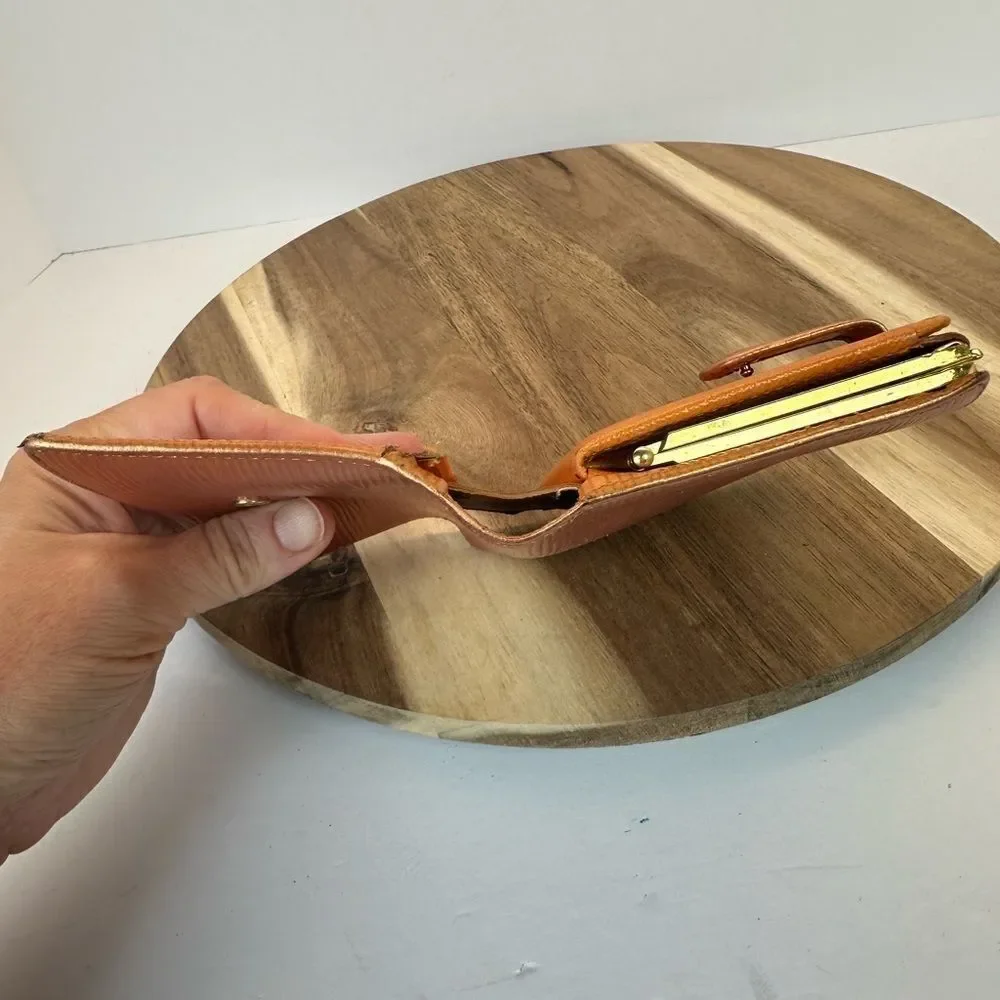 LOUIS VUITTON Epi Kisslock Wallet Authentic Custom Rose Gold
